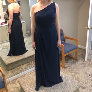 Bill Levkoff Navy Dress